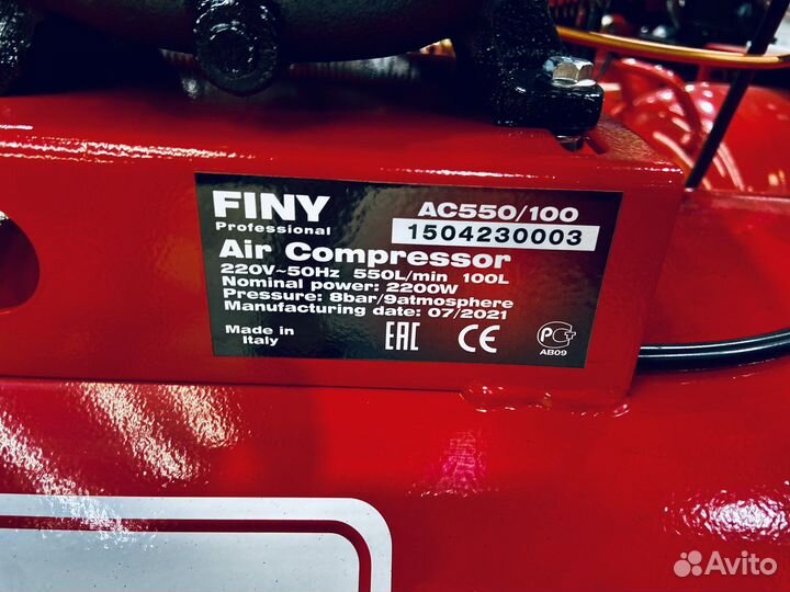 Воздушный компрессор Finy Itali pro 550/100 220В