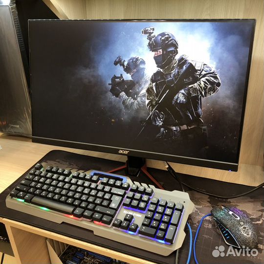Игровой пк - Core i3-9100f / RX580 8GB / год гаран