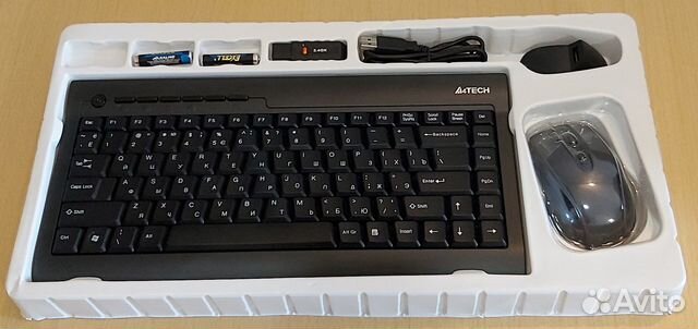 Клавиатура, мышь A4Tech G6 saver Mini Wireless Des