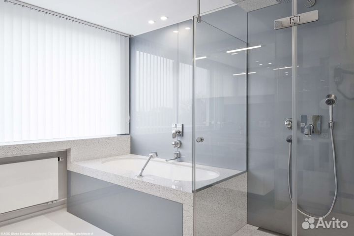 Стеклянные перегородки в душевую