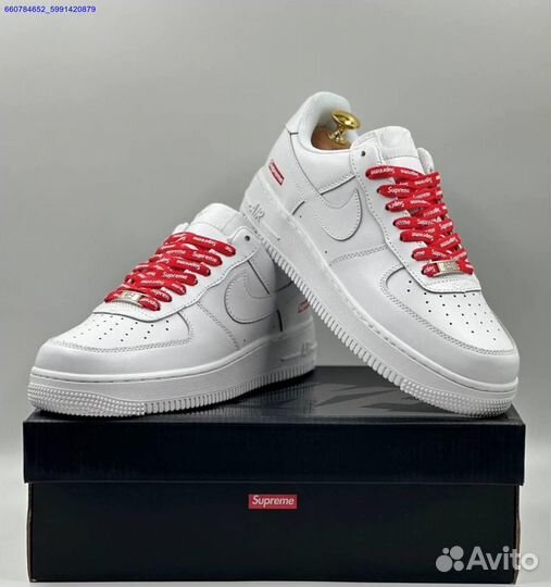 Кроссовки Nike Air Force 1 Low & Supreme (Арт.66214)