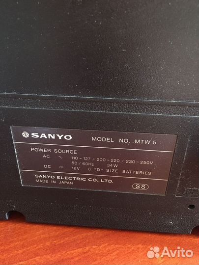 2 кассетный магнитофон sanyo MTW5