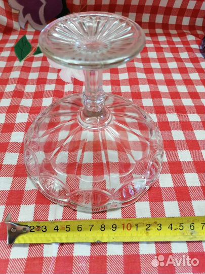 Ваза для фруктов на ножке. Винтаж. СССР