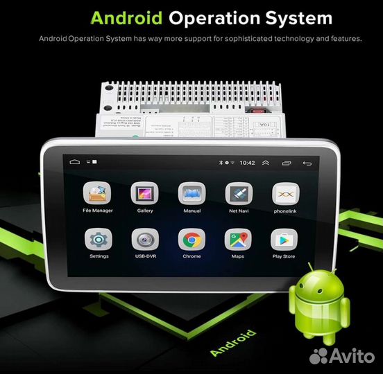 Магнитола 1Din Вращающиеся Экран 360. 2/32Gb