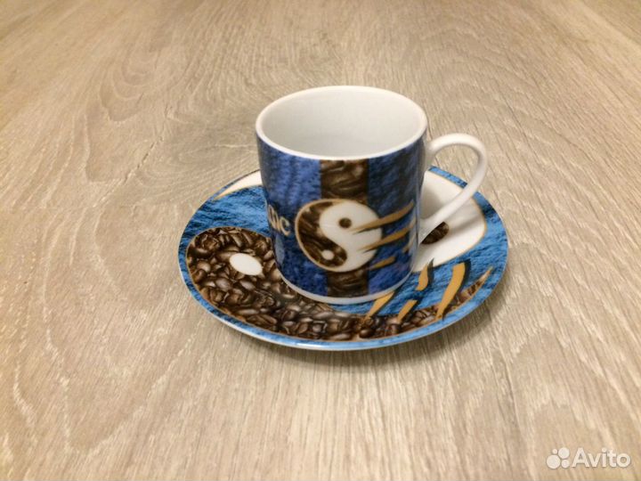 Набор чашек кофейных на подставке