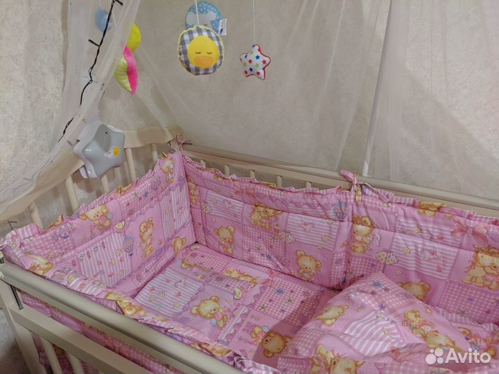 Комплект постельного в детскую кроватку
