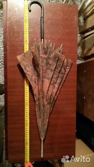Зонт-трость дамский, СССР, винтаж, зонтик женский