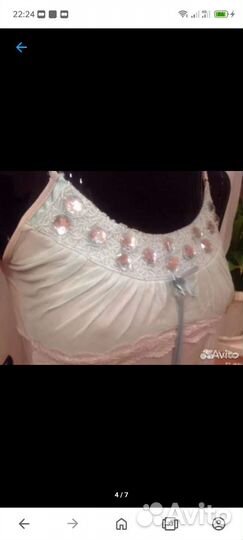 Топ расшитый камнями и бисером Франция