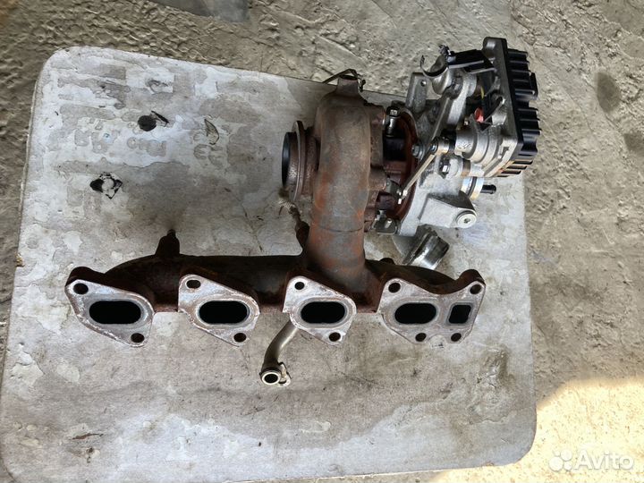 Турбина, выпускной коллектор Кия/Хендай D4HE 2.2л