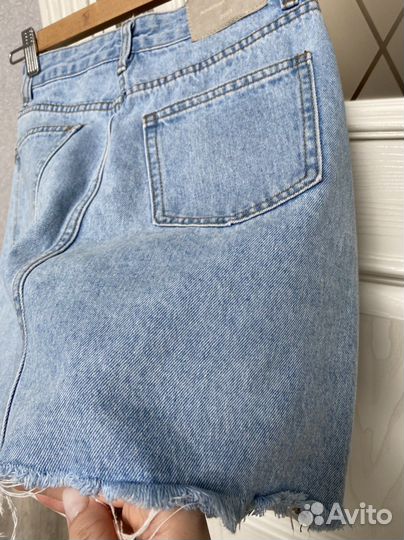 Юбка джинсовая мини