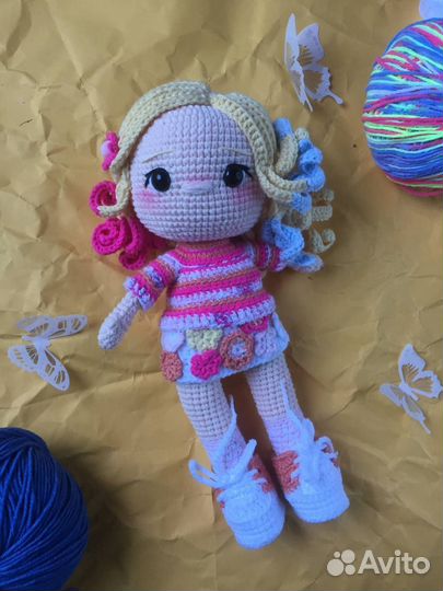 Кукла Кошечка вязаная