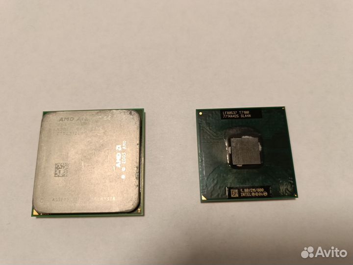 Процессоры Intel t7100 amd 3200+