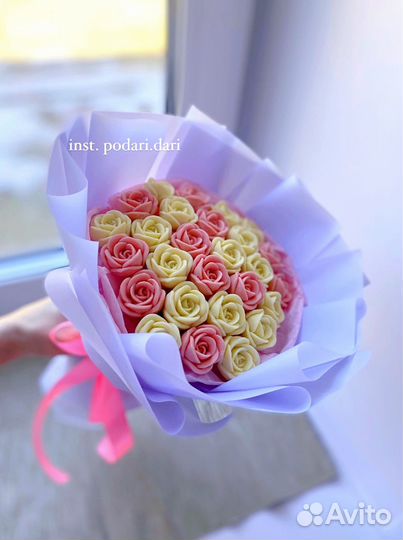 Букет из шоколадных цветов