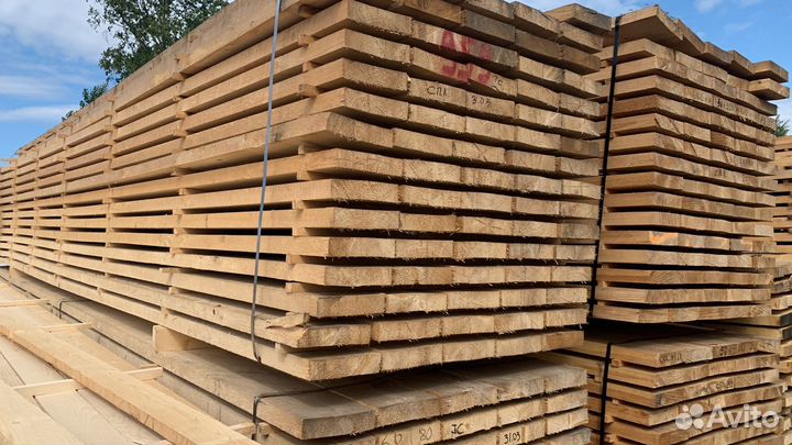 Доска обрезная сухая хвоя 1 сорт