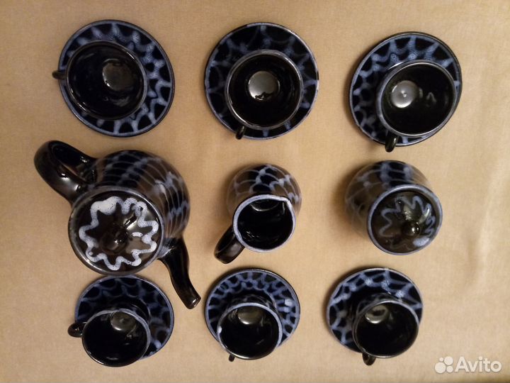 Сервиз кофейный глиняный