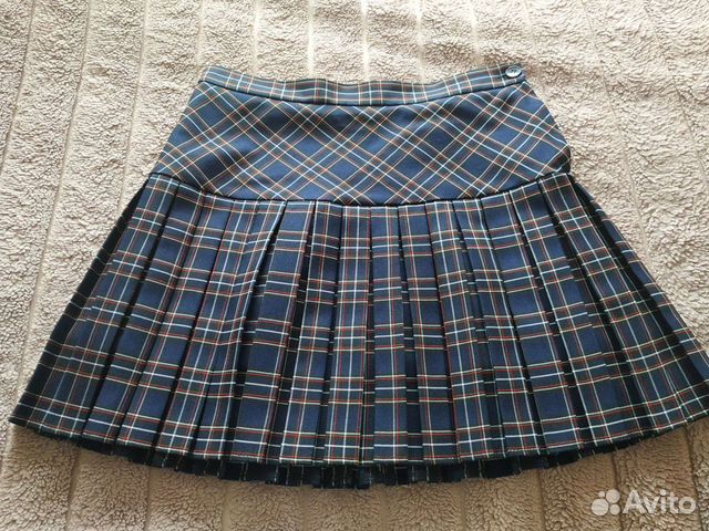 Юбка школьная в клетку