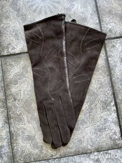 Перчатки женские кожаные новые 7 (новые)