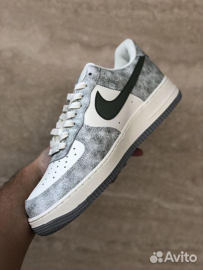 Кроссовки Nike Air Force 1 Beige Army Green