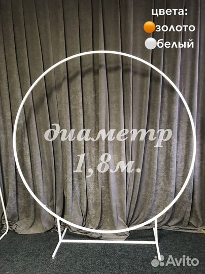 Каркас для фотозоны разборный круг