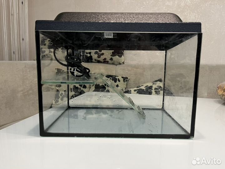 Аквариум для черепахи с мостиком