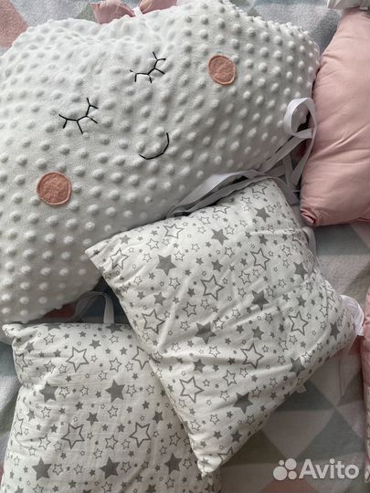 Подушки бортики для кроватки