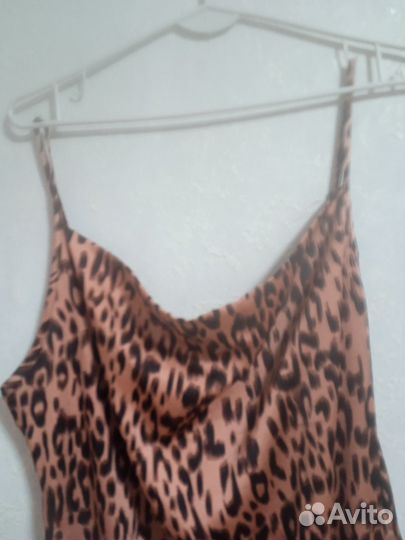 Платье леопардовое, в пол