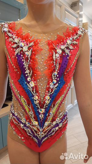 Купальник для худож.гимнастики 134-146 см. Торг