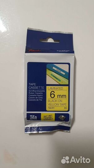 Оригинальный картридж Brother TZe-611