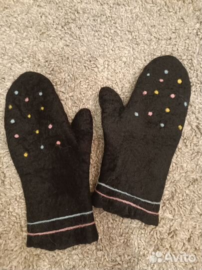 Варежки Сухое валяние