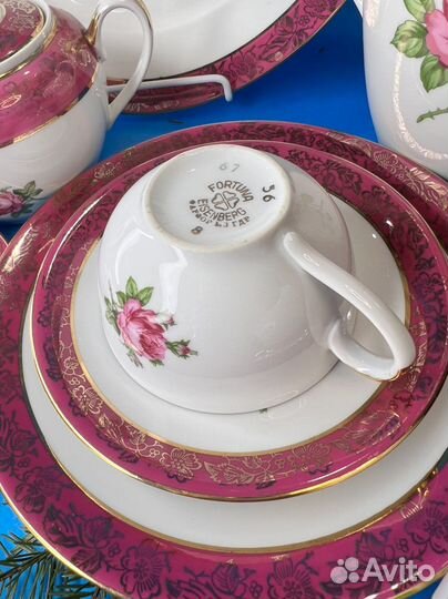 Сервиз из гдр «дикая роза»12 пер Фортуна
