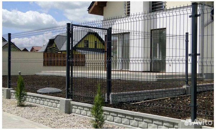 Забор из 3D панелей