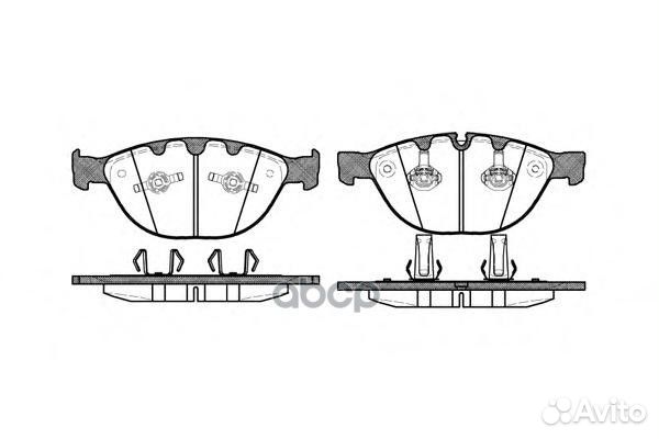 Колодки торм. пер. 7 (E65 E66) 760 i Li 29581