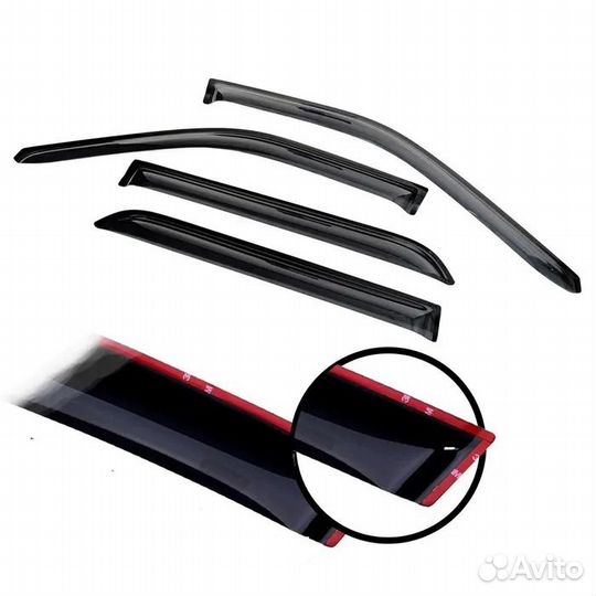 Ветровики Мазда 3 сед с 09-12г Дефлекторы окон
