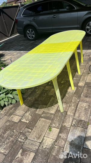 Пластиковый стол для дачи