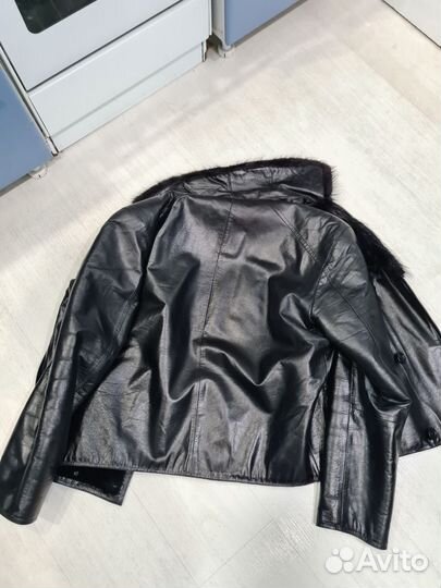 Кожаный бушлат мужской р50 (L)