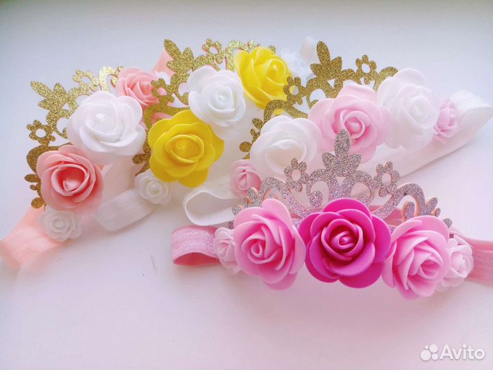 Повязка на голову с короной