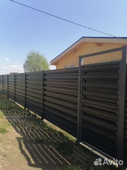 Забор с установкой