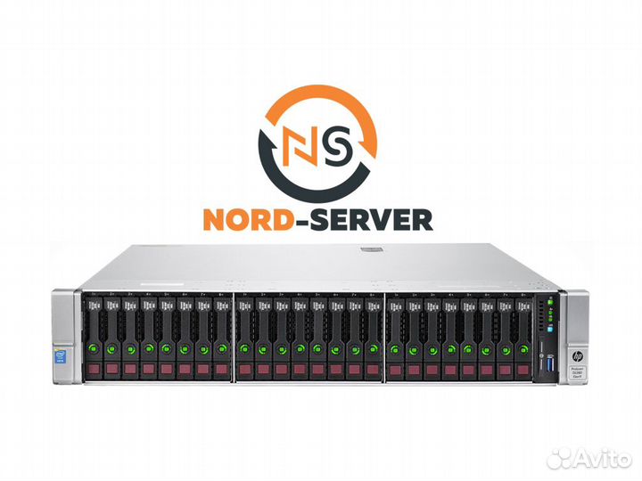 Сервер HP DL380 Gen9 26SFF 2x E5-2667 v4 256GB