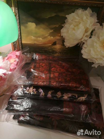 Палантин кашемир Индия Cashmere ручная работа