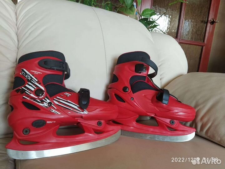 Коньки раздвижные 34 37