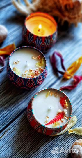 Ароматическая свеча ручной работы