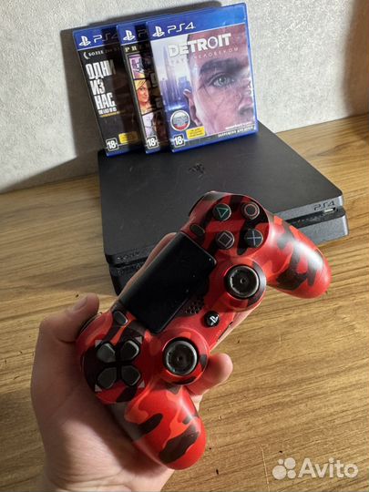 Ps4 slim 1tb с дисками