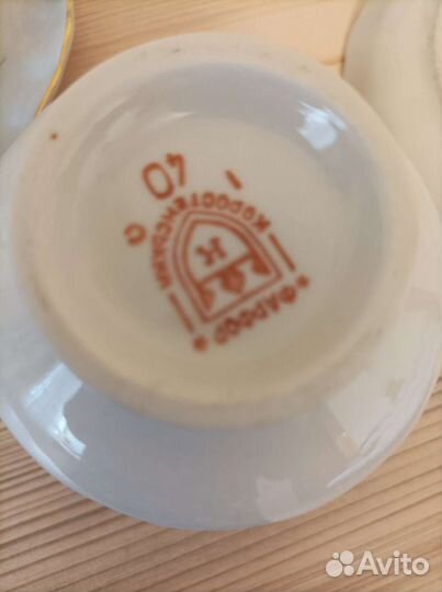 Чайный сервиз фарфор, коростеневский фарфор