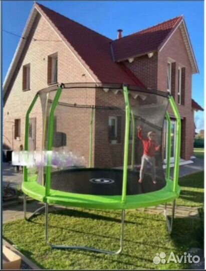 Батут с защитной сеткой для детей