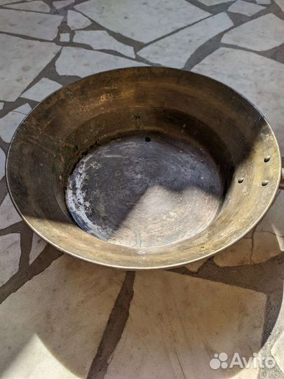 Латунный таз для варенья