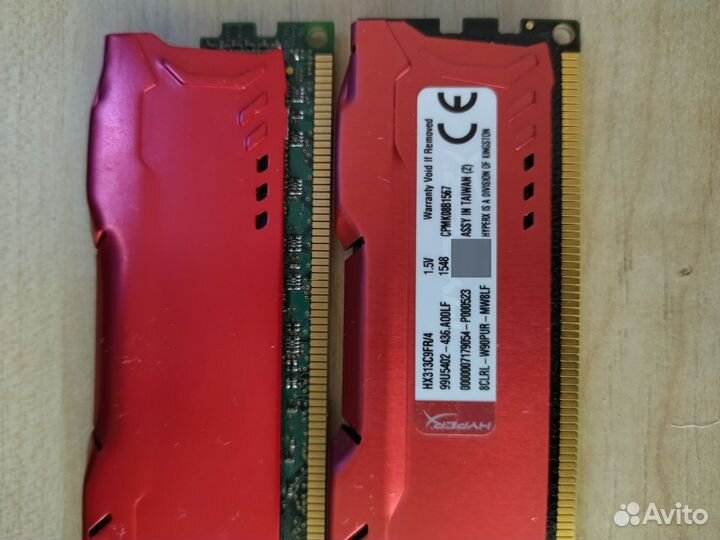 Оперативная память ddr3 2х4 gb 1600 dimm