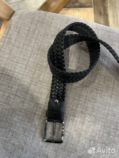 Мужские плетенные кожаные ремни