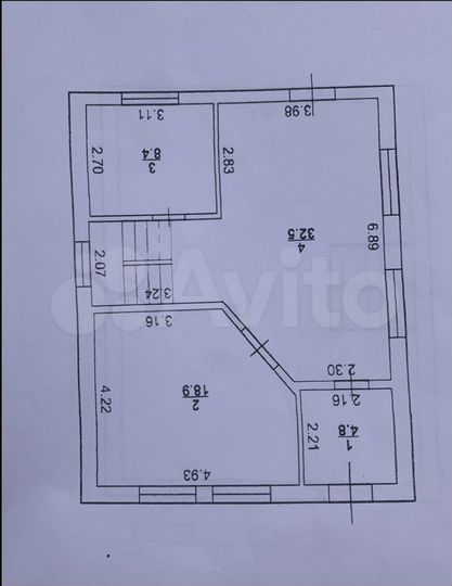 Дом 134 м² на участке 2,8 сот.