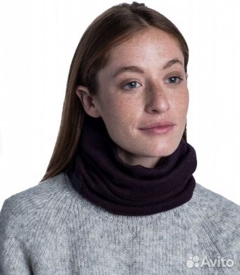 Теплый шерстяной шарф-труба Buff Wool heavyweight