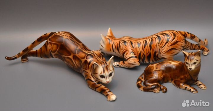 Статуэтки кошки Мэйкун Сфинкс Тойгер Бенгал Сиам